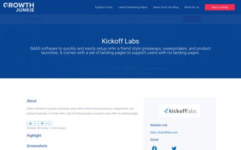 Kickoff Labs - Growth Junkie