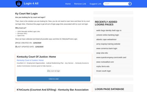 ky court net login - Official Login Page [100% Verified]