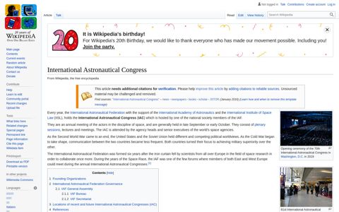 International Astronautical Congress - Wikipedia