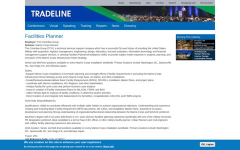 Facilities Planner | Tradeline, Inc.