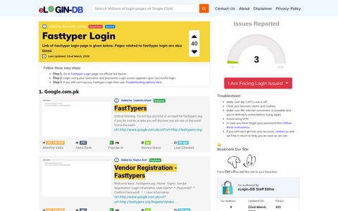 Fasttyper Login - A database full of login pages from all over ...