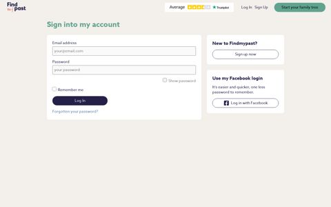 Sign into your account | findmypast.com