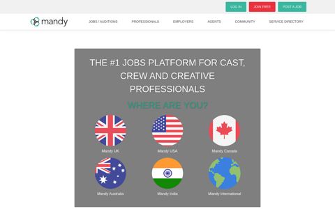 The Mandy Network | Jobs for actors, performers, filmmakers ...