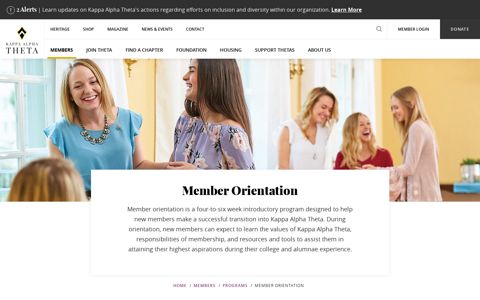 Member Orientation | Kappa Alpha Theta