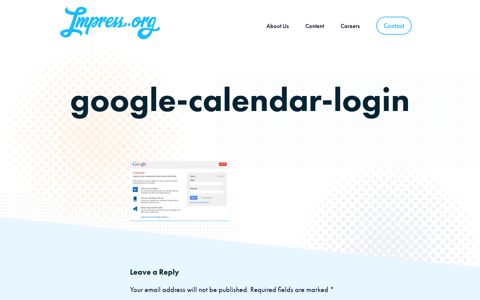google-calendar-login | Impress.org