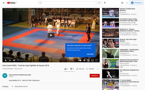 Caio Costa FKERJ . Final da Copa FightMix de Karate 2018 ...