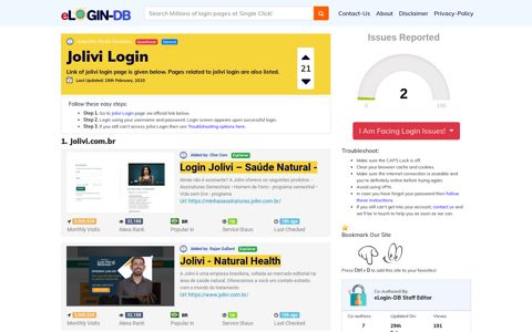 Jolivi Login - A database full of login pages from all over the ...