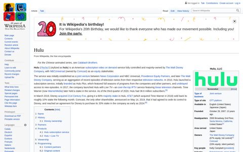 Hulu - Wikipedia