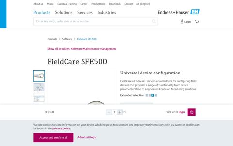 FieldCare SFE500 - Endress+Hauser