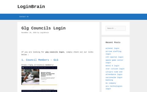Glg Councils Council Members - Glg - LoginBrain