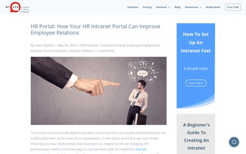 How A HR Intranet Portal Can Improve Employee Relations