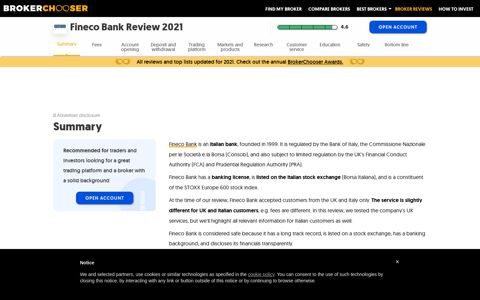 Fineco Bank Review 2021 - Pros and Cons Uncovered
