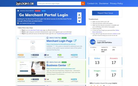 Ge Merchant Portal Login - Logins-DB