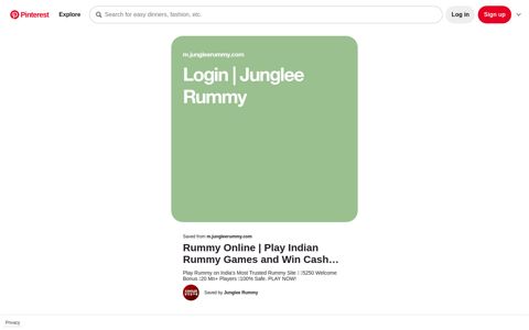 Login | Junglee Rummy | Rummy online, Rummy, Rummy game