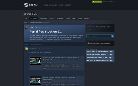 Portal flow stuck on 9... :: Source SDK Source Level Design