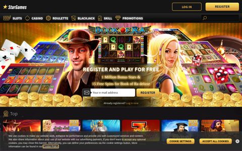 StarGames Online Casino | 1 Million Stars Bonus | StarGames ...