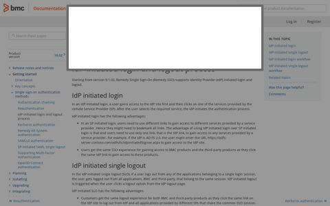 IdP initiated login and logout process - Documentation for ...