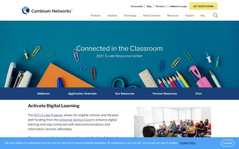 E-Rate Resource Center - Connect the Classroom | Cambium ...