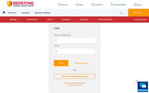 Online Banking Login - Redstone Federal Credit Union