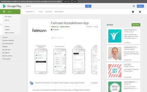 Fielmann Kontaktlinsen App – Apps on Google Play