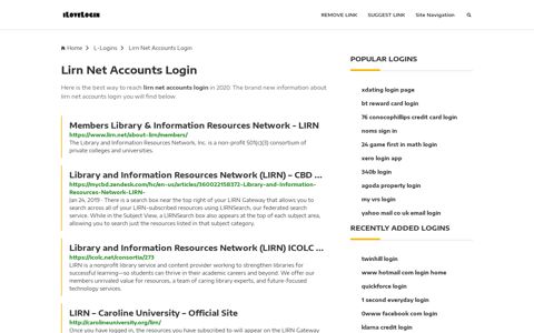 Lirn Net Accounts Login ❤️ One Click Access - iLoveLogin