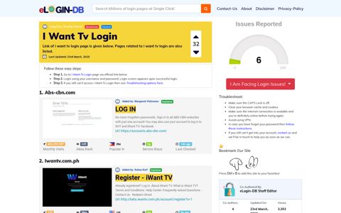 I Want Tv Login - Find Login Page of Any Site within Seconds!