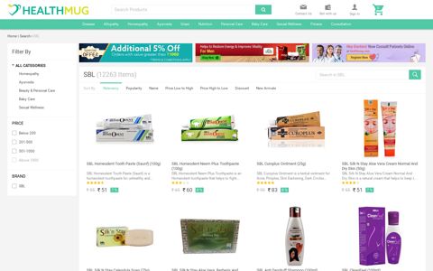 SBL | Best Healthcare products on HealthMug