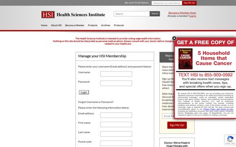 Manage your HSI Membership - Health Sciences Institute ...