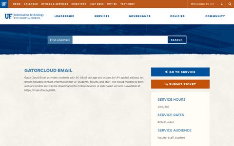 GatorCloud Email - Services - Information Technology ...