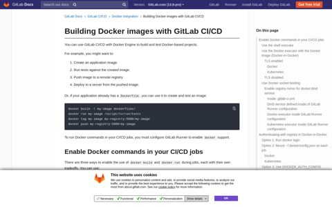Building Docker images with GitLab CI/CD | GitLab