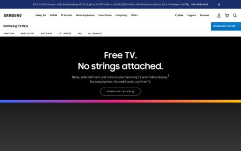 Samsung TV Plus - Subscription-Free TV | Samsung US