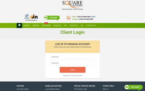 Square Brothers Client Login