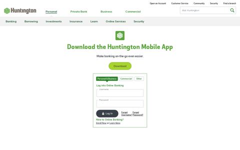Mobile Banking Login | Huntington Bank