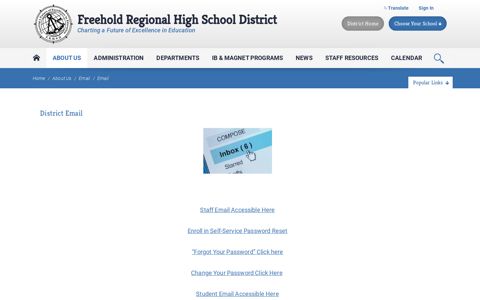 FRHSD email - Freehold Regional High School District