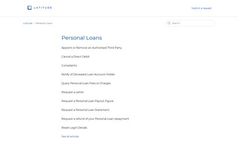 Personal Loans – Latitude