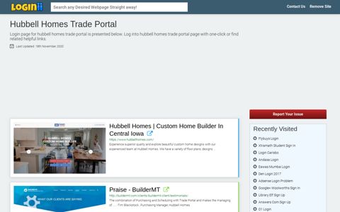 Hubbell Homes Trade Portal - Loginii.com