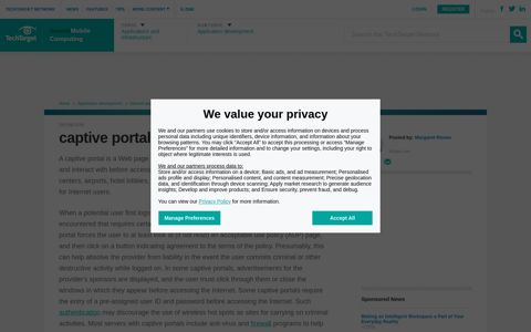 What is captive portal? - Definition from WhatIs.com