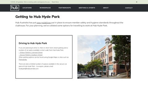 Getting to Hub Hyde Park | Safer Workspaces | Hub Australia