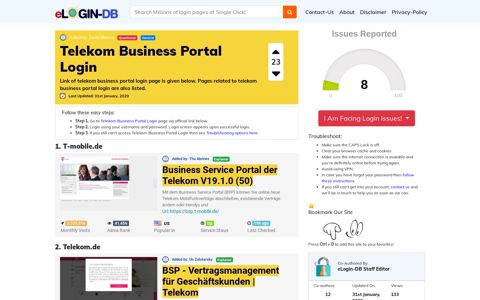 Telekom Business Portal Login