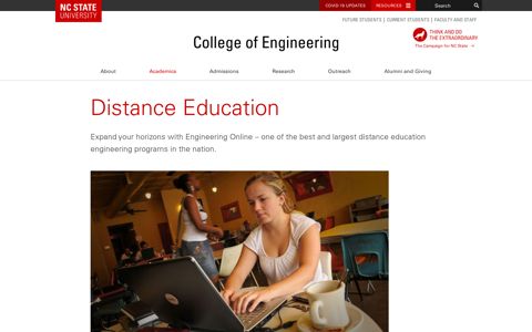 Distance Education | College of Engineering | NC State ...