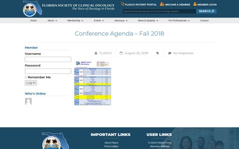 FLASCO / Conference Agenda – Fall 2018