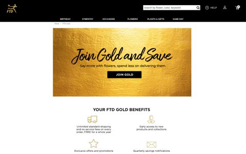 FTD Gold and FTD Gold Membership - FTD.com