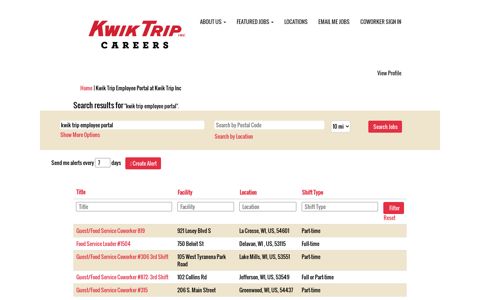 Kwik Trip Employee Portal - Kwik Trip Inc Jobs