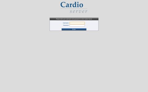 Enter Cardio Server