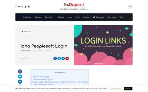 Iona Peoplesoft Login - BeDoper
