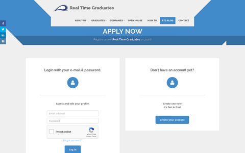 Apply Now-Login - Real Time Graduates