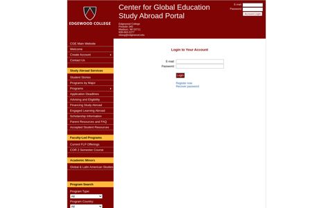 Center for Global Education Study Abroad Portal