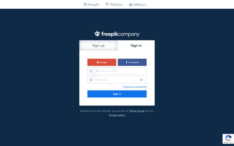 User login - FreepikCompany