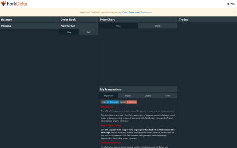 ForkDelta | Decentralized Ethereum Token Exchange