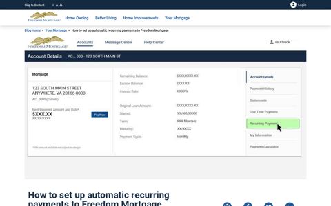 How to Set Up Automatic Recurring Payments | Freedom ...